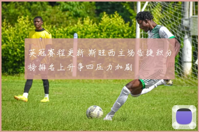 英冠赛程更新 斯旺西主场告捷积分榜排名上升争四压力加剧